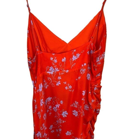 NEW Nicholas Triangle Top Silk Slip Dress Poppy Floral Size 6 - Picture 9 of 13